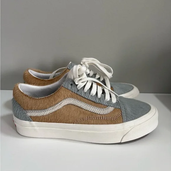 Vans Old Skool 36 DX 'Anaheim Factory Grey Pony Hair Sneakers - Picture 5 of 6